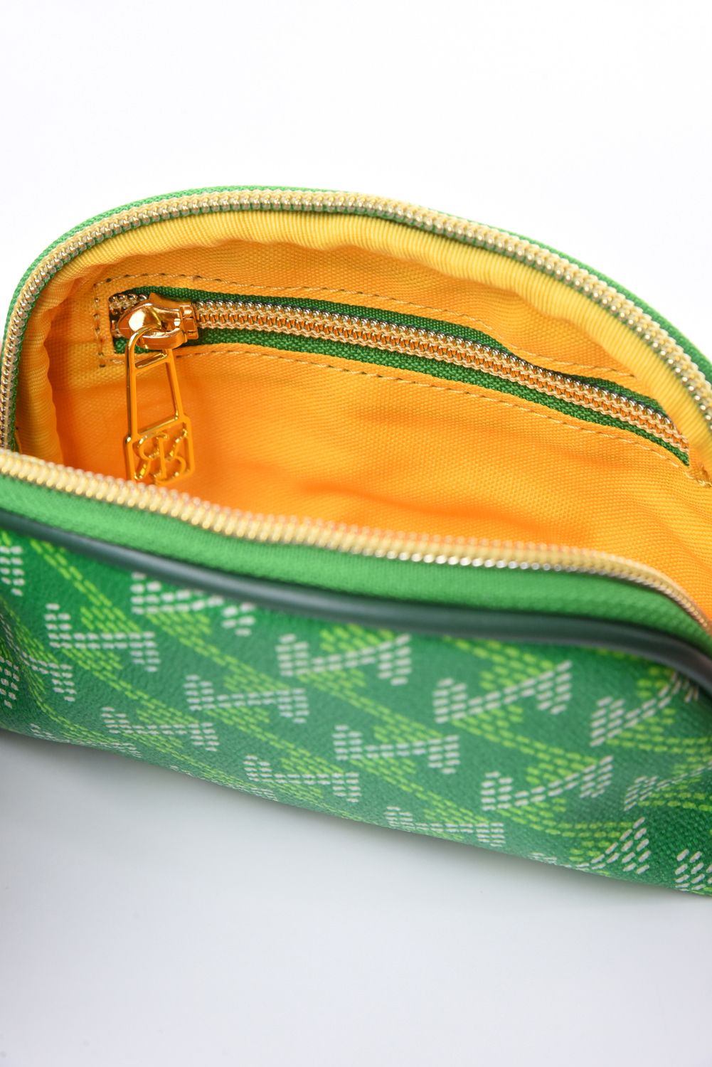 【プレゼント好適品】 KIWI PETIT (キウィ プチ)  / ブランド オリジナルテキスタイル プチ ポーチ (ライトグリーン)*