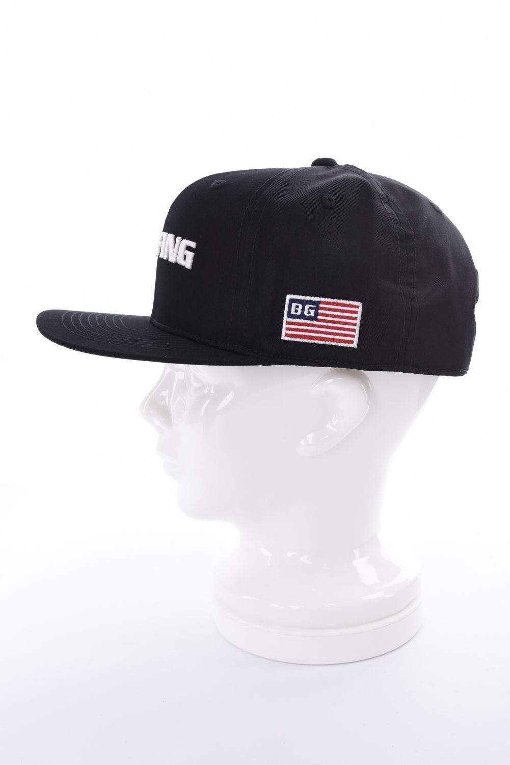 【26AW】 MEN’S BASIC FLAT VISOR CAP / ベーシック ブランドロゴ フラットキャップ (ブラック)