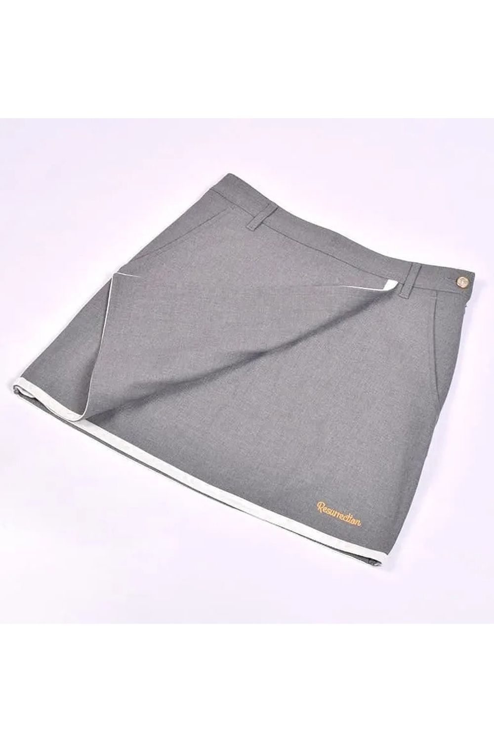 【25AW】【レディース】 WOMENS PIPING LINE SKIRT / 裏起毛 パイピングライン スカート (グレー)*