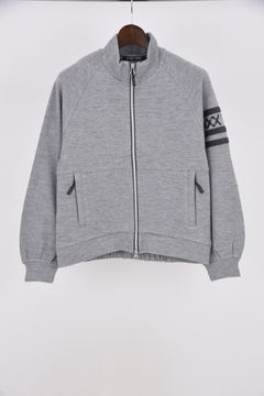 【25AW】【レディース】 KI-XXX THREE SLEEVE LINE FULL ZIP JACKET / 袖 ライン フル ジップ ジャケット (杢グレー)