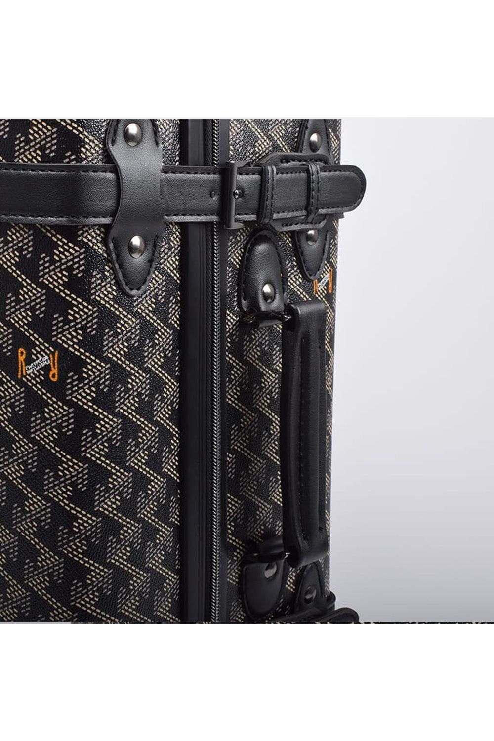 【銀行振込・代金引換不可】【返品・交換不可】 GALAPAGO No.2 (ガラパゴ) / ブランドオリジナルテキスタイル キャリーバッグ （ダークブラック）*