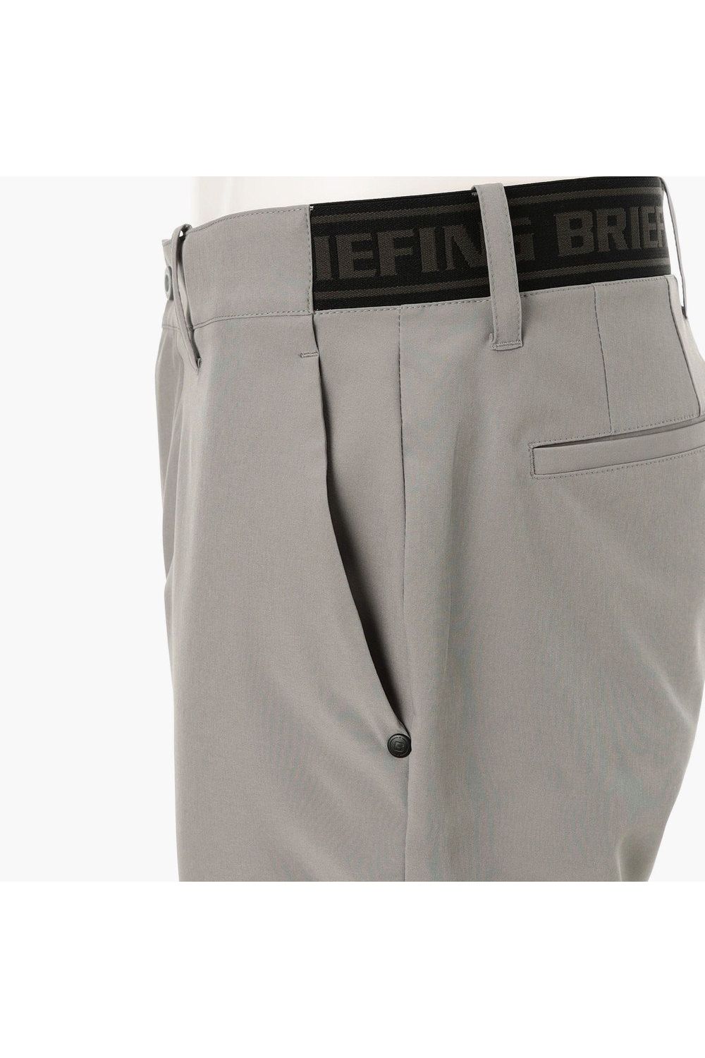 【26SS】 MEN’S COOLCORE LOGO ELASTIC SHORT PANTS / クールコア ウエストゴムベルト ショートパンツ (グレー)