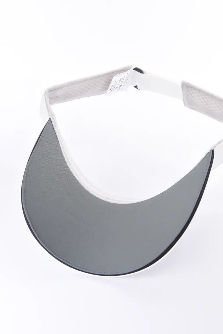 【26AW】 KIX3 BASIC LOGO VISOR / ブランドロゴ刺繡 サンバイザー (ホワイト/ブラック)