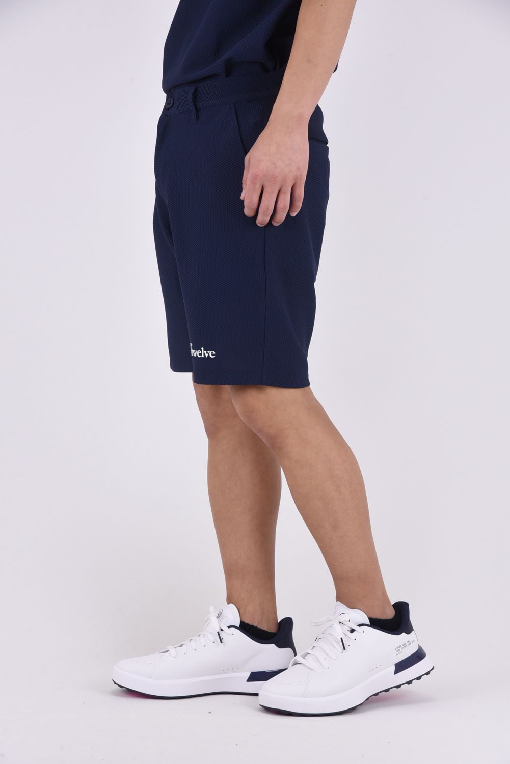 【ポイント10倍】【26SS】 AIRY AWA SHORTS / ワッフル生地 ブランドロゴ ショートパンツ (ネイビー)