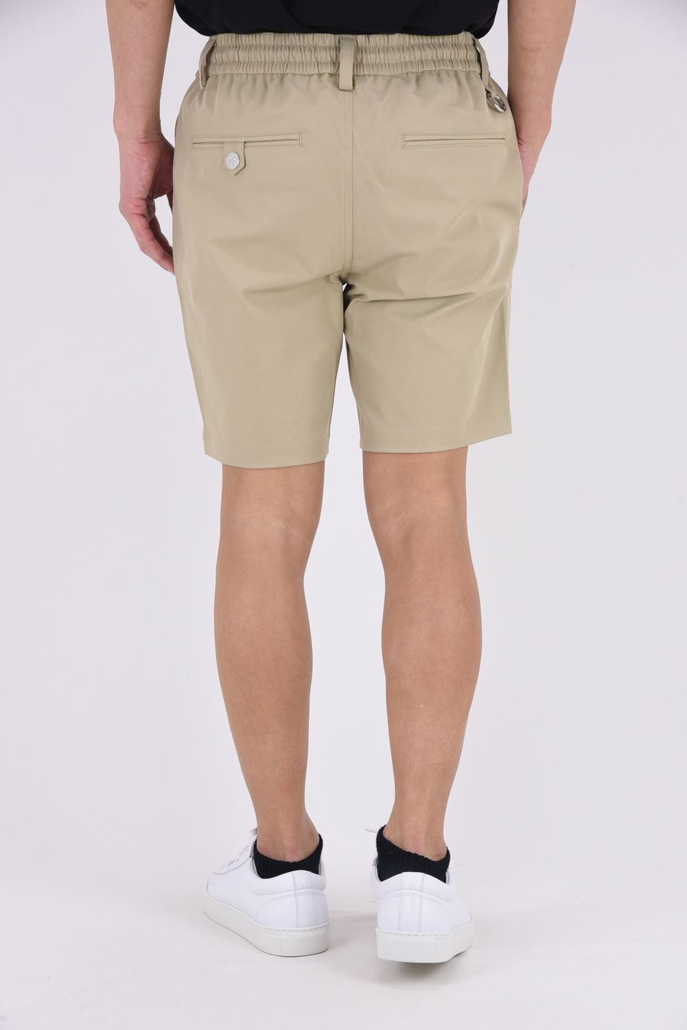 【26SS】 QUADRA PERFORMANCE TWILL GOLF SHORTS / ポリエステルツイル アイアンスカルロゴ刺繍 ショートパンツ (ベージュ)