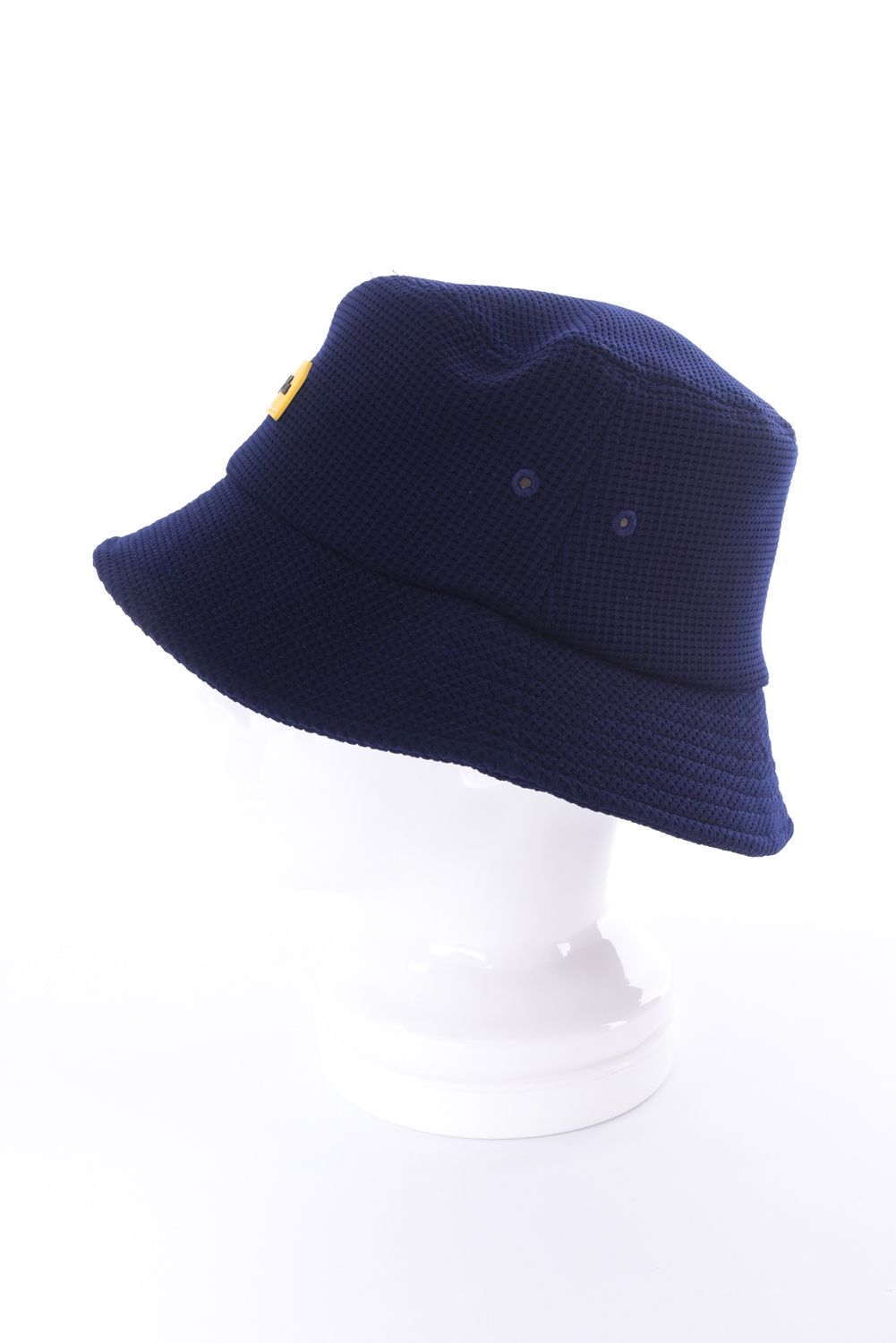 【26SS】 SILICON TAG WAFFLE HAT / シリコンタグ ワッフル バケットハット (ネイビー)*