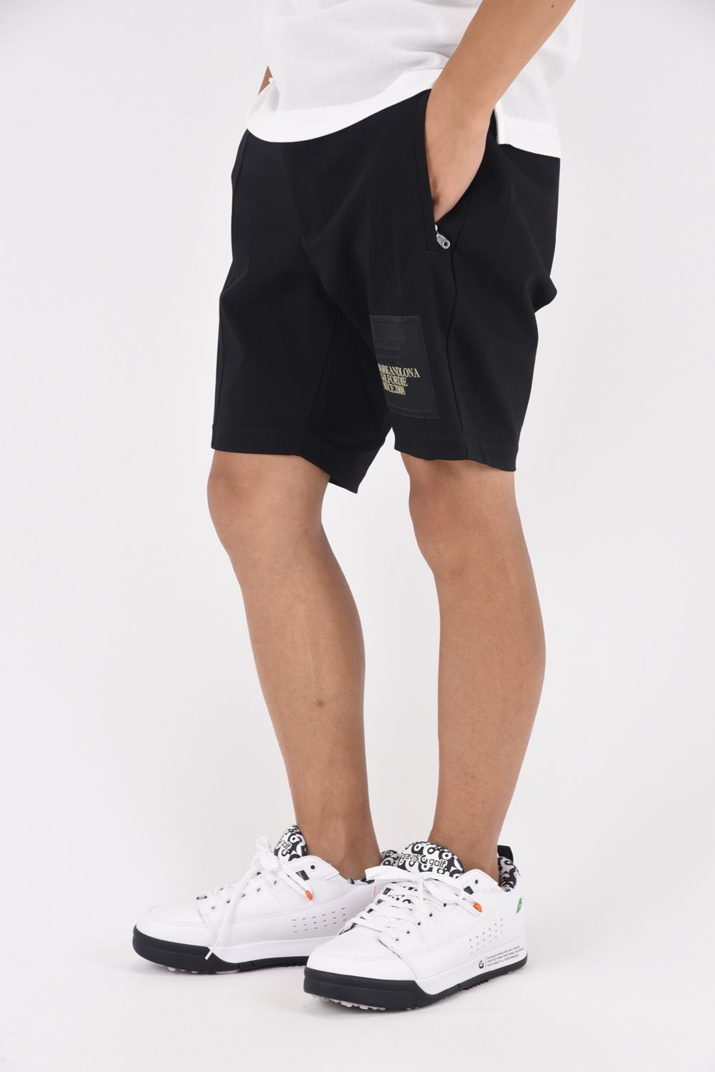 MASSIVE SHORTS / ハイテンションナイロン ショートパンツ (ブラック)