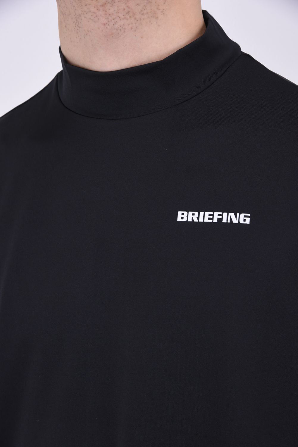 BRIEFING - 【24SS】 MENS BACK LOGO LINE HIGH NECK RELAXED FIT 