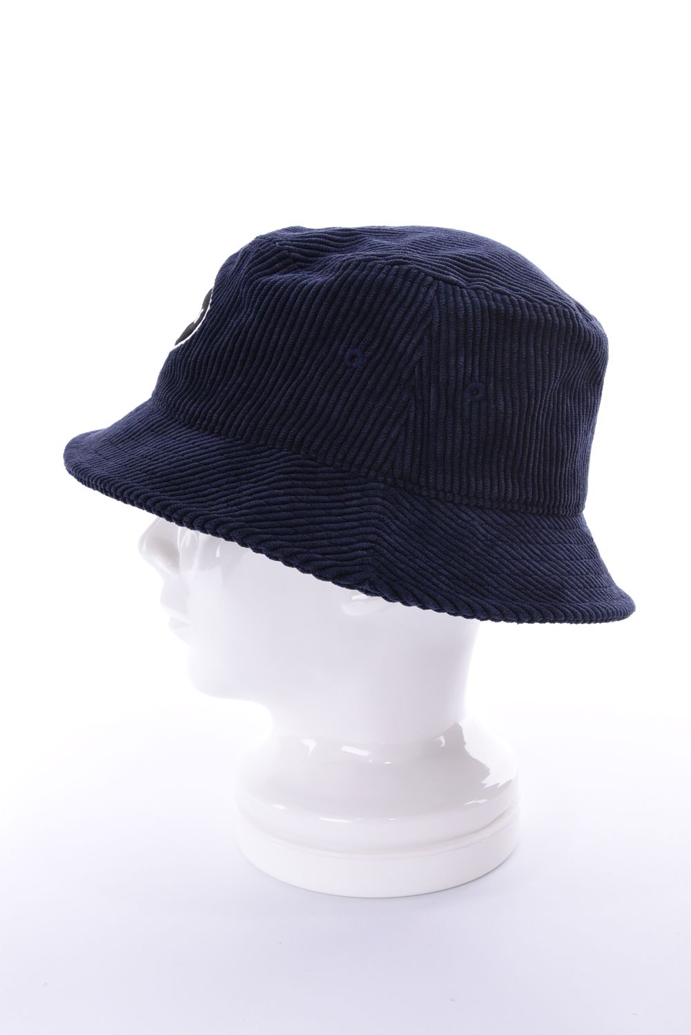 【26AW】 MEN’S CORDUROY OVAL HAT / コーデュロイ生地 オーバルロゴワッペン ハット (ネイビー)