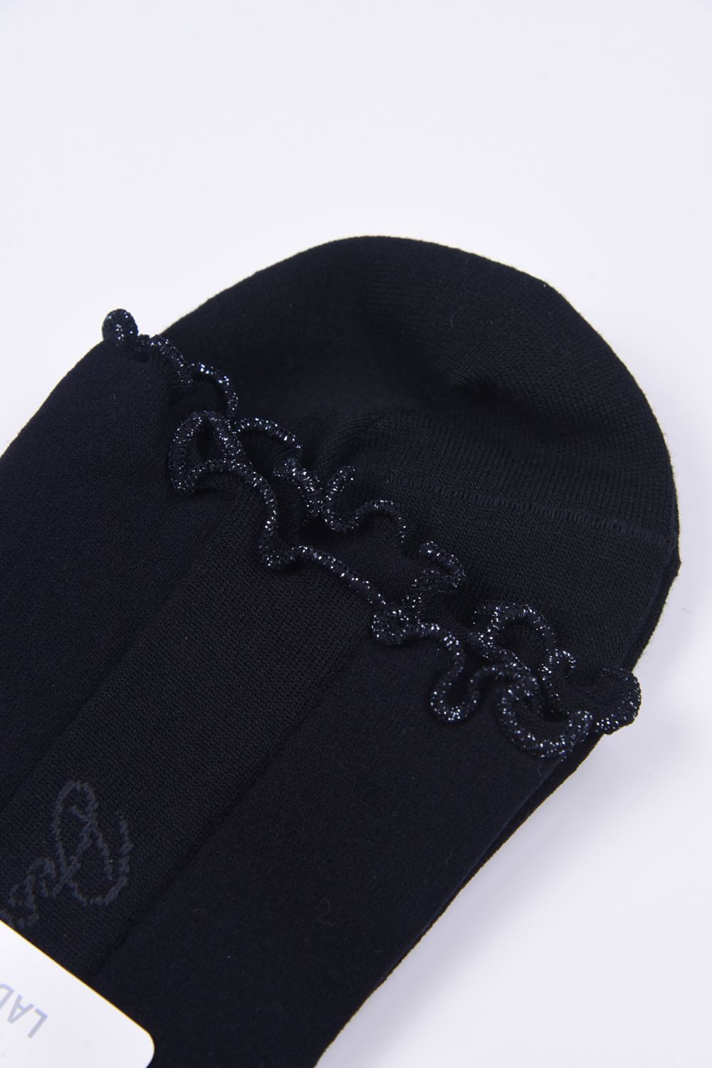 『LUXE COLLECTION』 ショート丈ソックス ブラック レディース