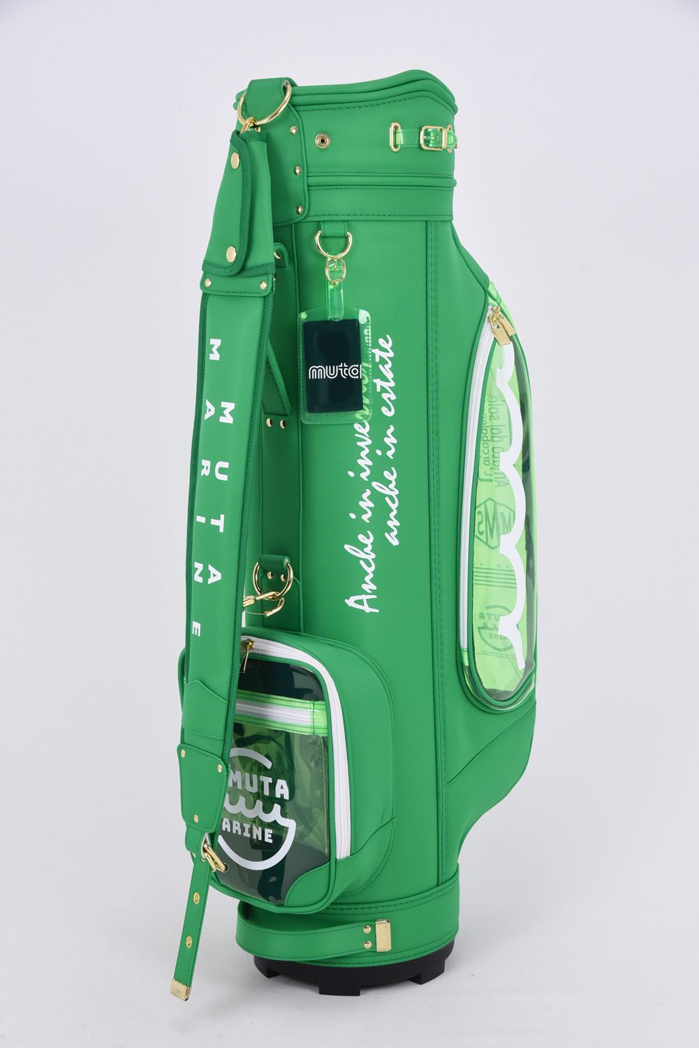 【銀行振込・代金引換不可】【返品・交換不可】 CADDY BAG & COVER / ナイロン×クリア キャディバッグ&ヘッドカバーセット (グリーン)