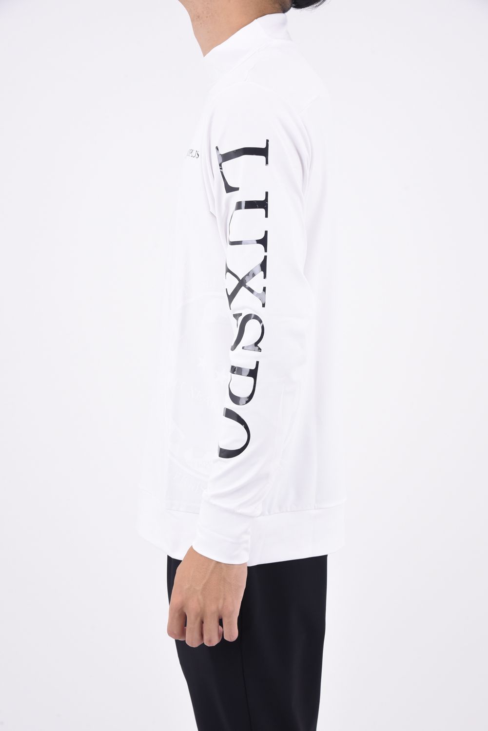 CIRCLE LOGO INNER / サークルロゴ モックネックTシャツ (ホワイト)