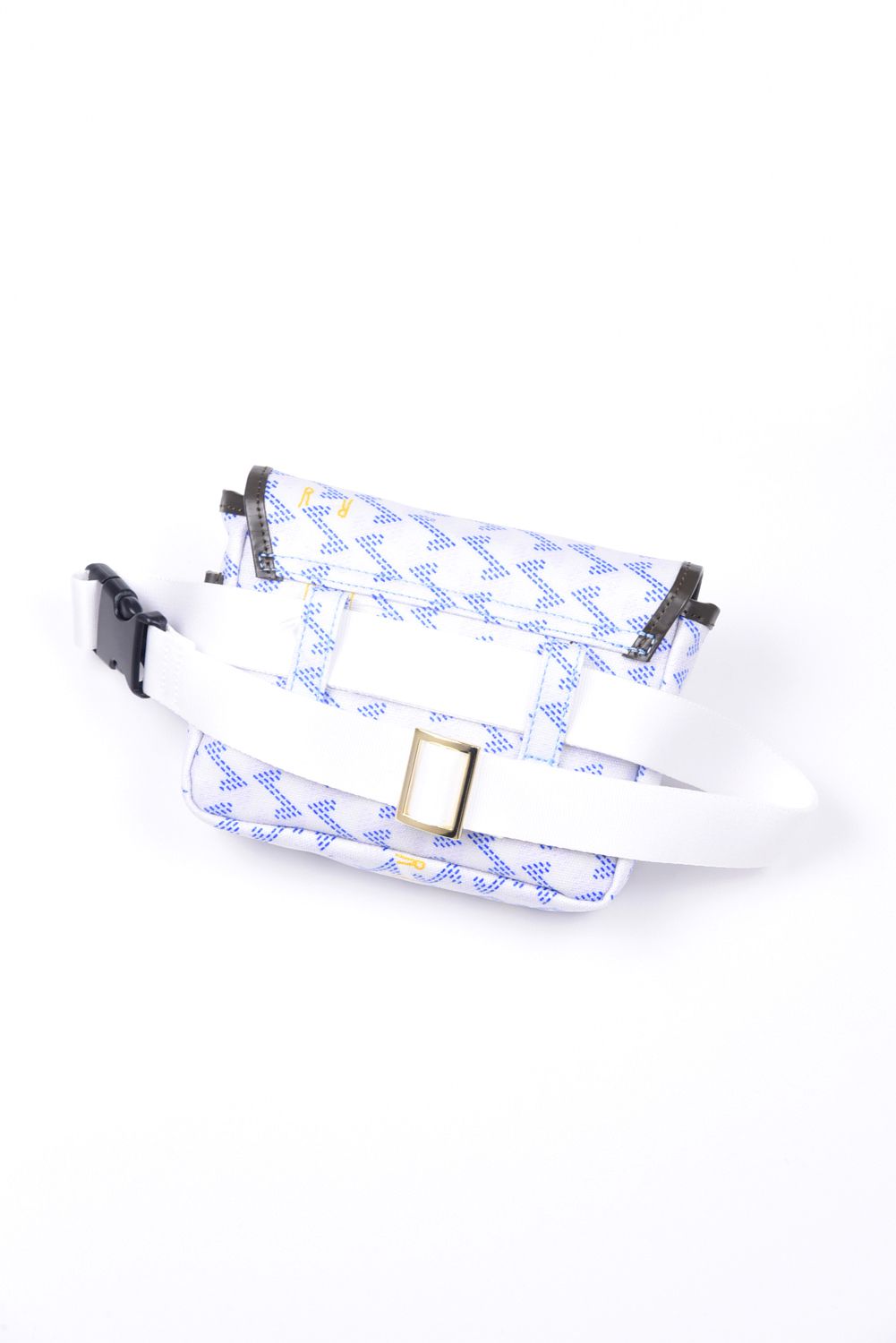 Aix （アイクス）  / ブランド オリジナルテキスタイル ウエストポーチ (アクア)