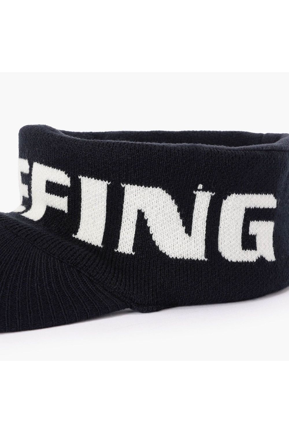 【26AW】 MEN’S KNIT VISOR / ブランドロゴ ニットサンバイザー (ブラック)