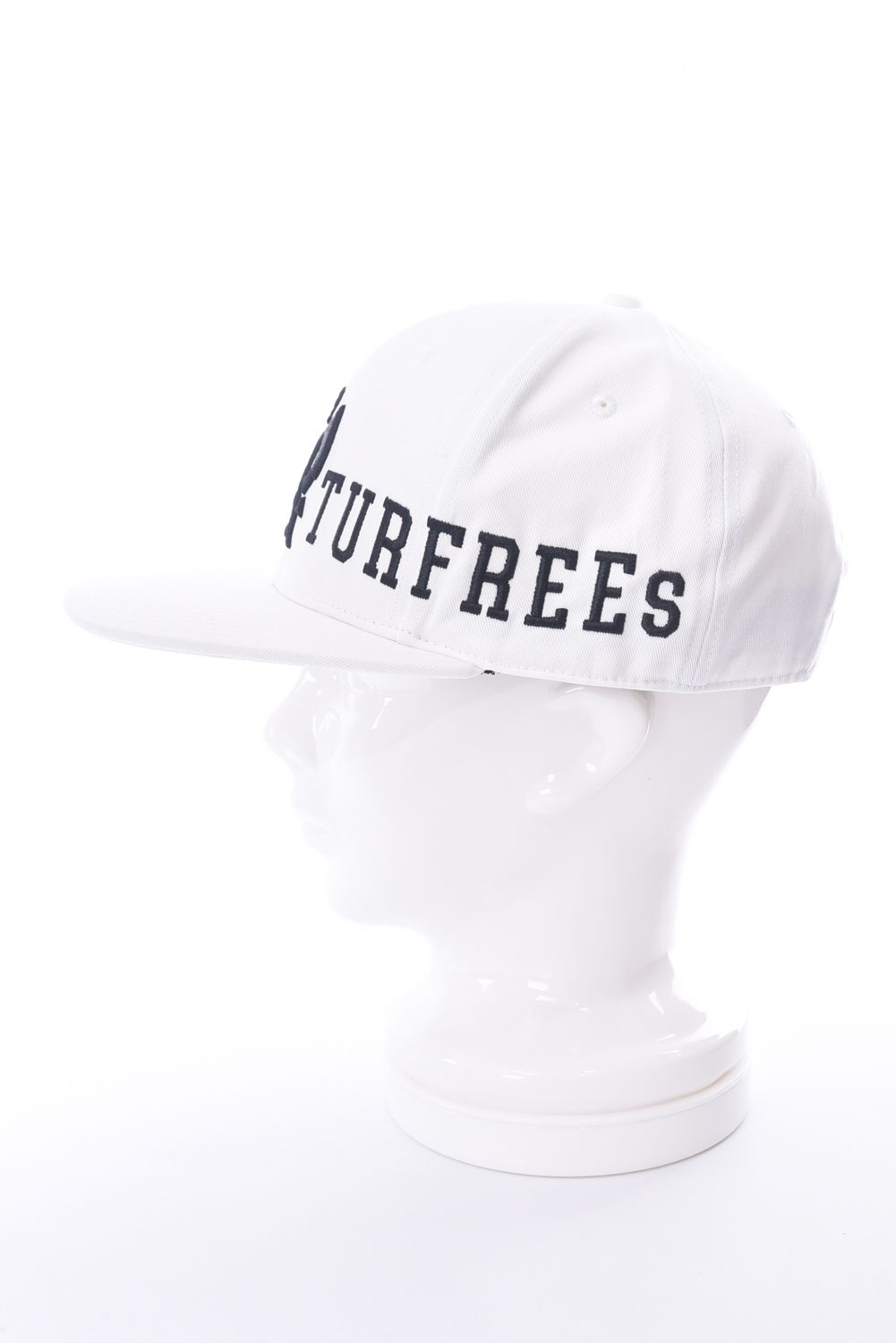 PUBLIC TURFREEs BB CAP / マスクマン刺繍 ベースボールキャップ ホワイト