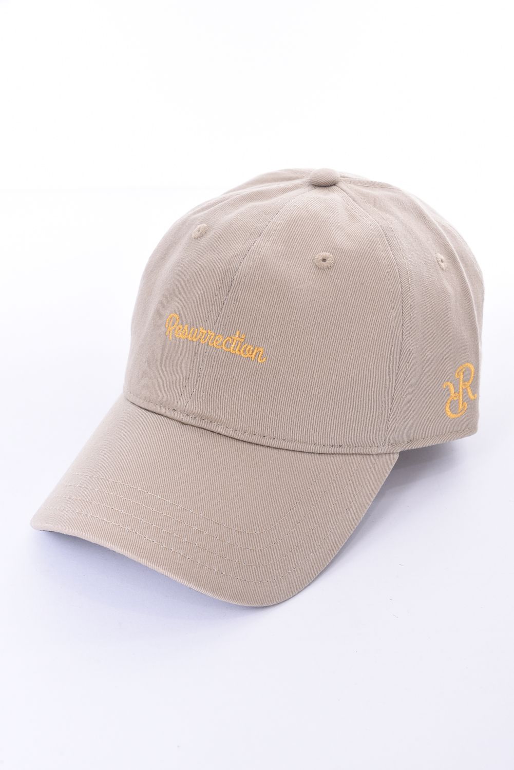 Resurrection - BASIC LOGO CAP / 3Dロゴ 刺繍 キャップ ホワイト Resurrection - BASIC LOGO CAP / 3Dロゴ 刺繍 キャップ ホワイト