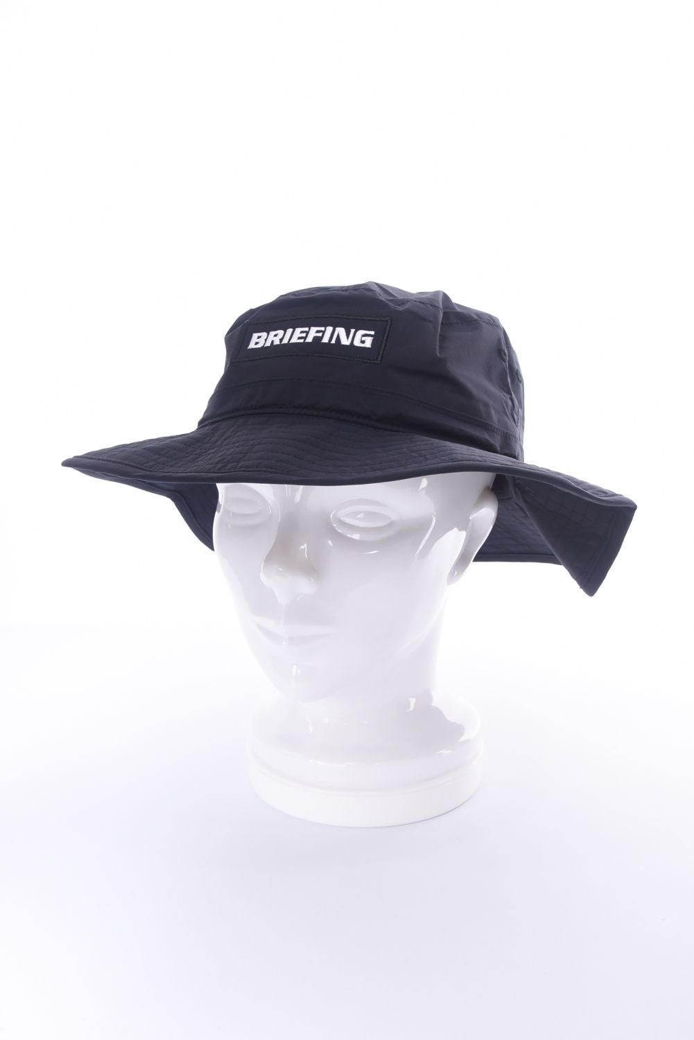【26SS】 MEN’S WATERPROOF WIDE HAT / ストレッチリップストップ 撥水ワイドハット (ブラック)