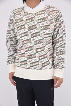 【2025AW 木村拓哉さん着用 VOL.5】 DÉPÊCHE GEOMETRY JACQUARD KNIT / ジオメトリックパターン プルオーバーニット (オフホワイト)