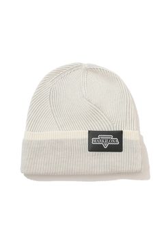 【2025AW 木村拓哉さん着用 VOL.8】【CODE COLLECTION】 SWBN / 変則リブ編み プリントネーム ニットキャップ (ホワイト)