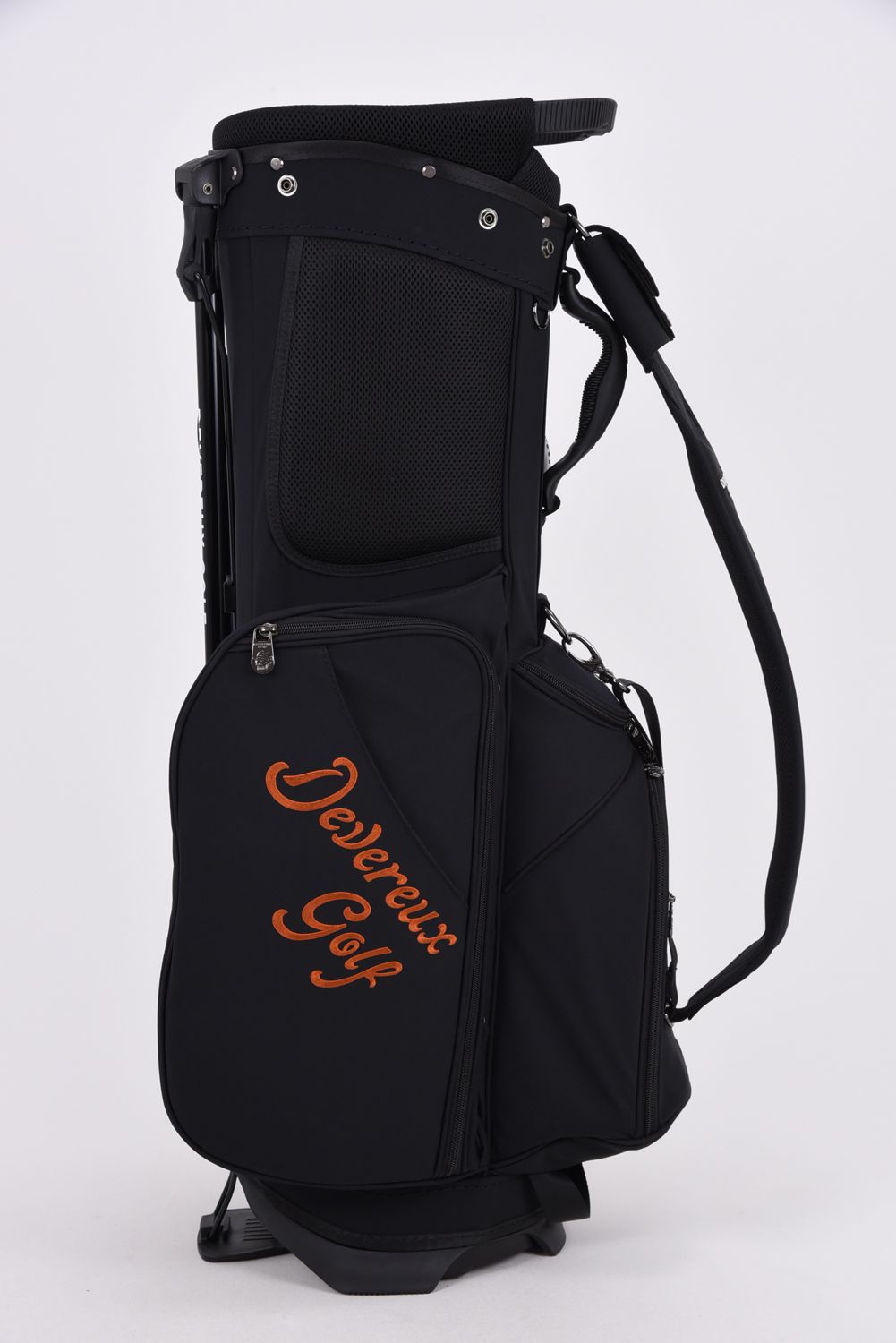 【26AW】 PIONEER TOWN Logo Assorted CADDIE BAG / ロゴアソート スタンドタイプ キャディバッグ (ブラック)