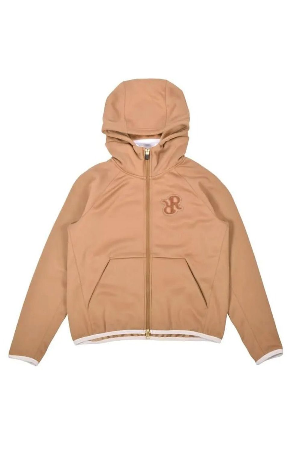 【25AW】 【レディース】 BRUSHED LOGO ZIP-UP HOODIE / ブラッシュロゴ ジップアップ パーカー (キャメル)*