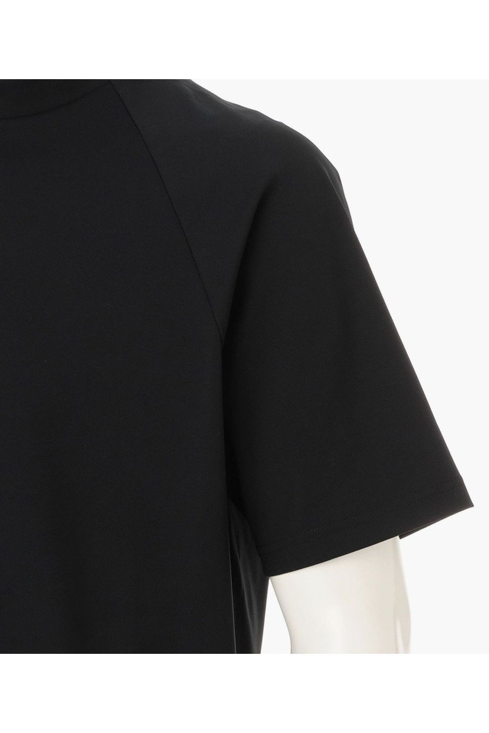 【26SS】 MEN'S STTCHED 3D LOGO HIGHNECK RF / 3Dブランドロゴ リラックスフィット ワントーン ハイネックシャツ (ブラック)