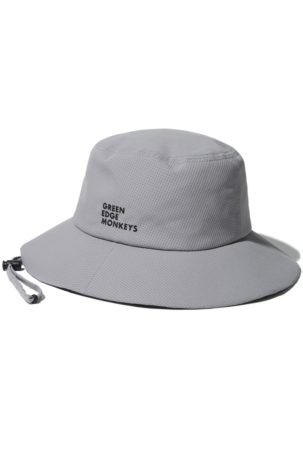 【26SS】 BUCKET HAT / モンキー刺繍ワッペン バケットハット (ライトグレー)