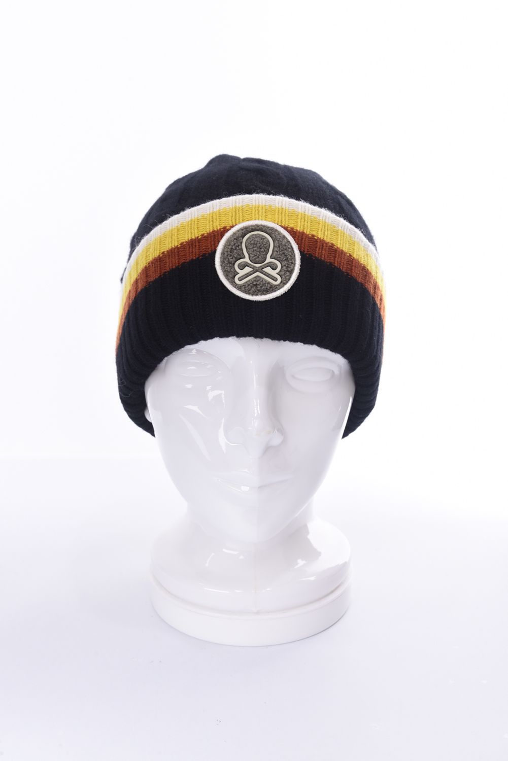 送料無料 店舗 MARK&LONA ボーダー / BEANIE KNIT CABLE STRIPED EVER - ラウンド用品・アクセサリー