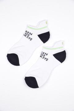 【26SS】 ANKLE SOCKS / ブランドロゴジャカード アンクルソックス (ホワイト)