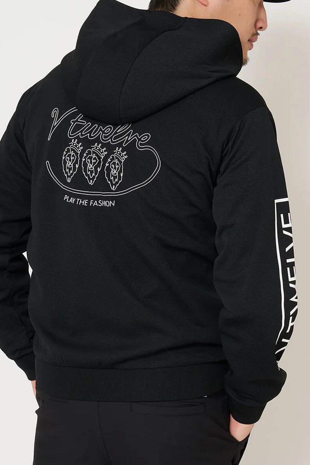 【26AW】 OH SB PARKA / サイドボックスロゴ バックプリント ジップアップパーカー (ブラック)