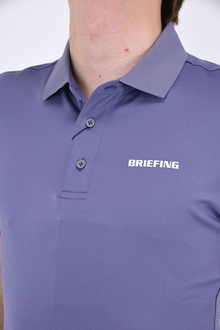 BRIEFING - MENS SIDE LOGO LINE POLO / サイドロゴテープ ボタン 
