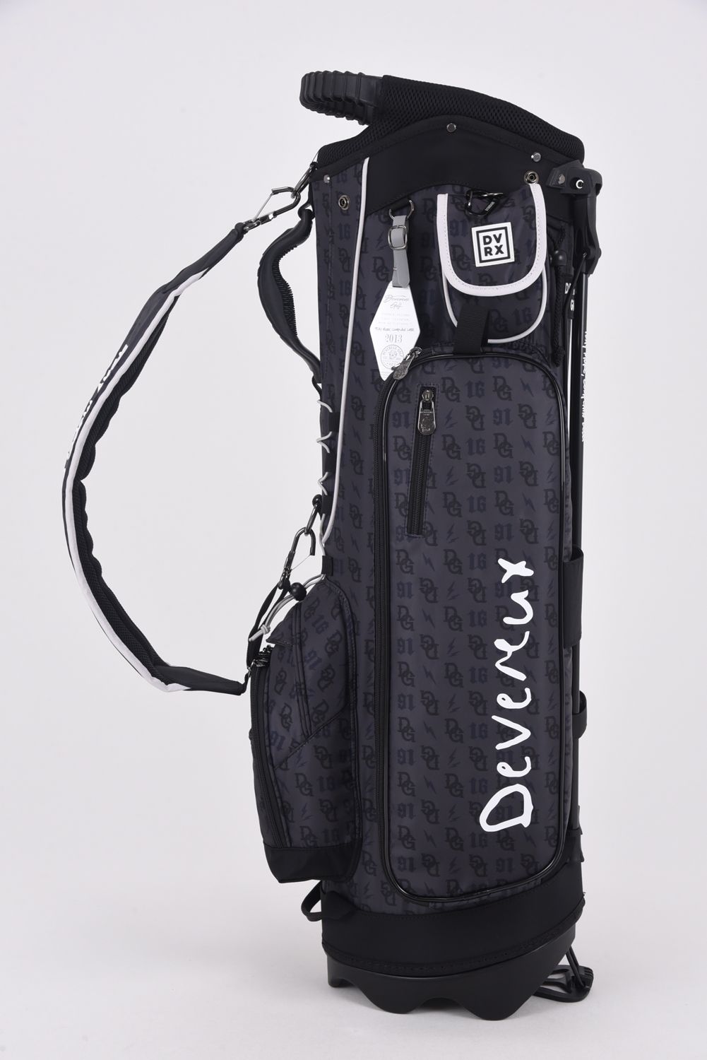 【銀行振込・代金引換不可】【返品・交換不可】 DG Monogram Caddie Bag / DGモノグラム総柄 スタンドタイプ キャディバッグ (ブラック)