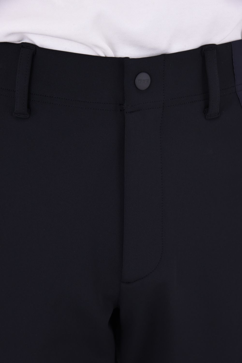 【26AW】 STRETCH HYBRID PANTS / ストレッチナイロン&ダンボールニット ロングパンツ (ブラック/ブラック)