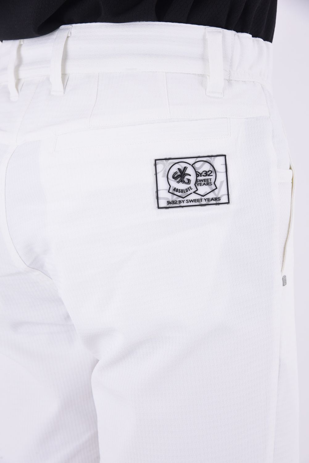 【ABSOLUTE】 DRY STRETCH CHIDORI JQ SHORTS / 千鳥柄 ジャガード ストレッチ ショートパンツ (ホワイト)