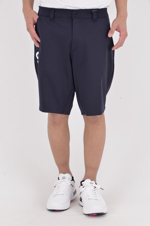 【26SS】 NEOPRENE DOUBLE PANTS / ネオプレーン サイドロゴ ショートパンツ (ネイビー)