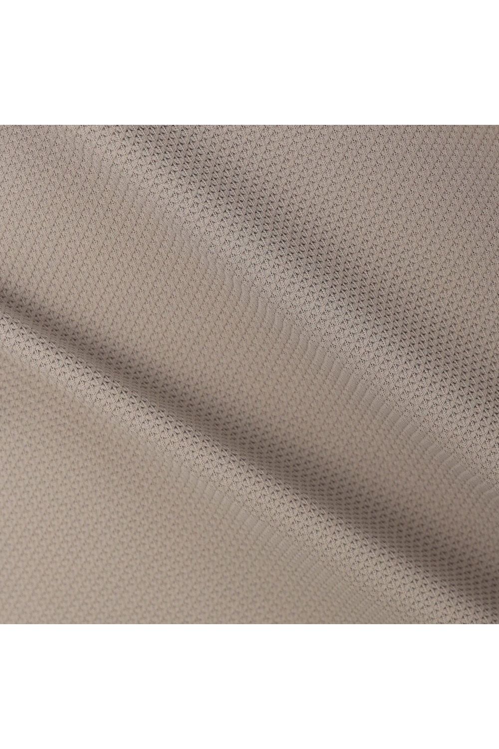 【26SS】 MEN'S LINE HIGHNECK RF / カノコ生地 ラインロゴテープ リラックスフィット モックネックTシャツ (ライトブラウン)