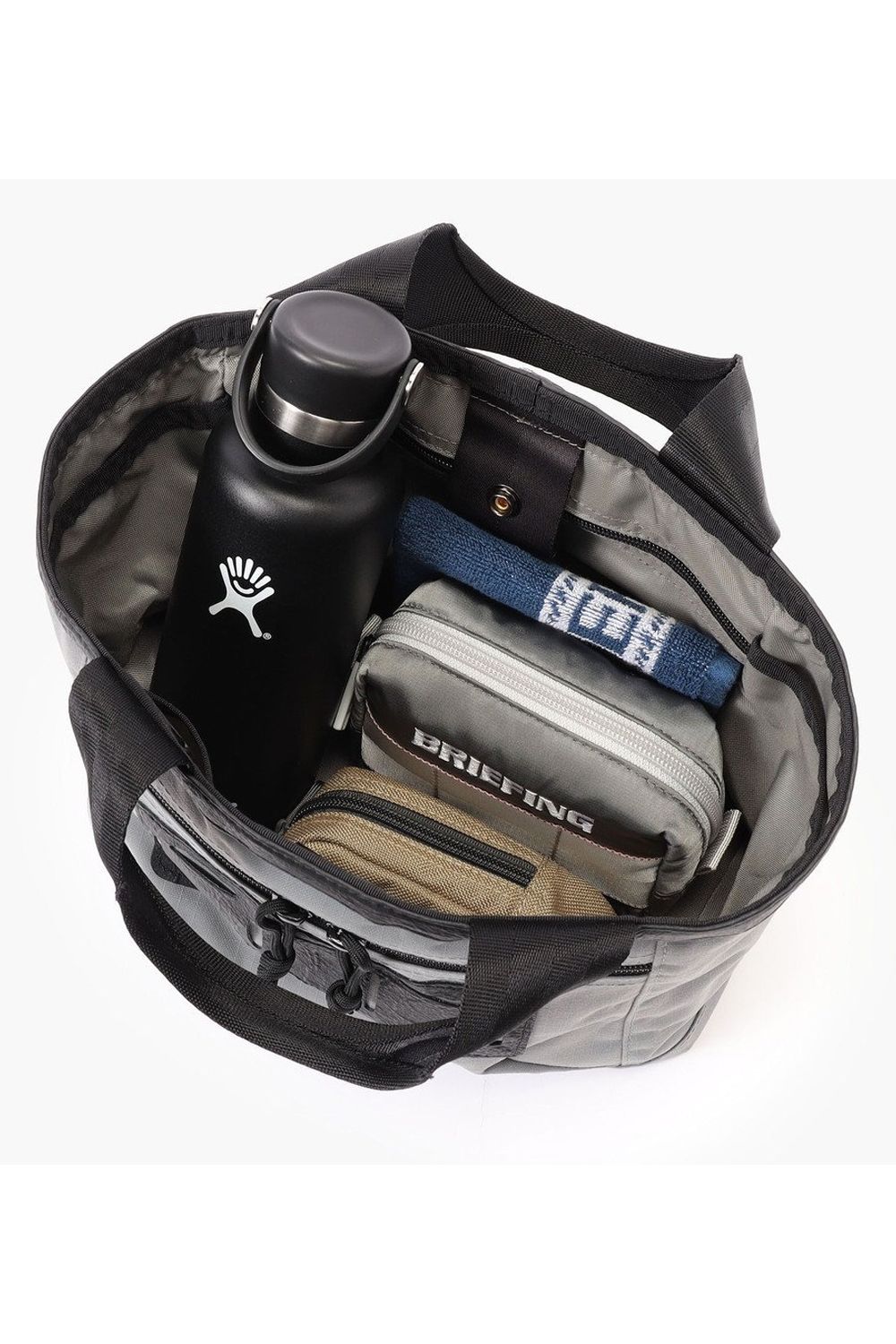 CART TOTE DL FD RIP / リップストップナイロン カートトートバッグ (グレー)