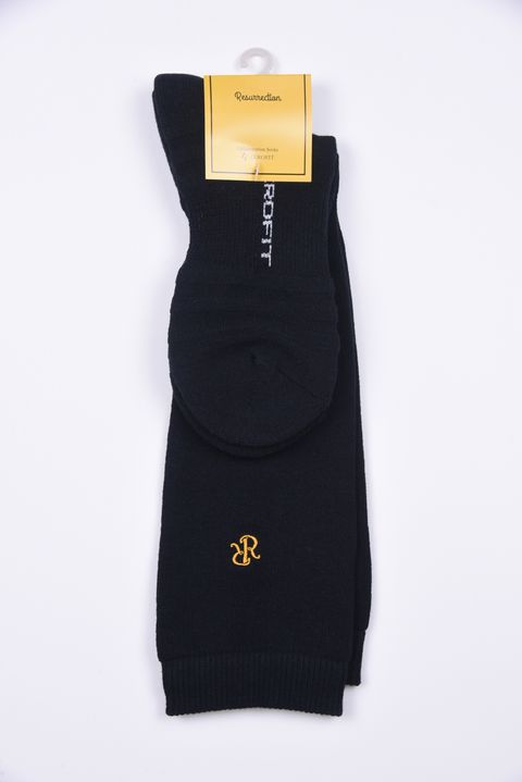 【ZEROFITコラボ】 【レディース】 RR LOGO HIGH SOCKS / RRロゴハイソックス （ブラック）