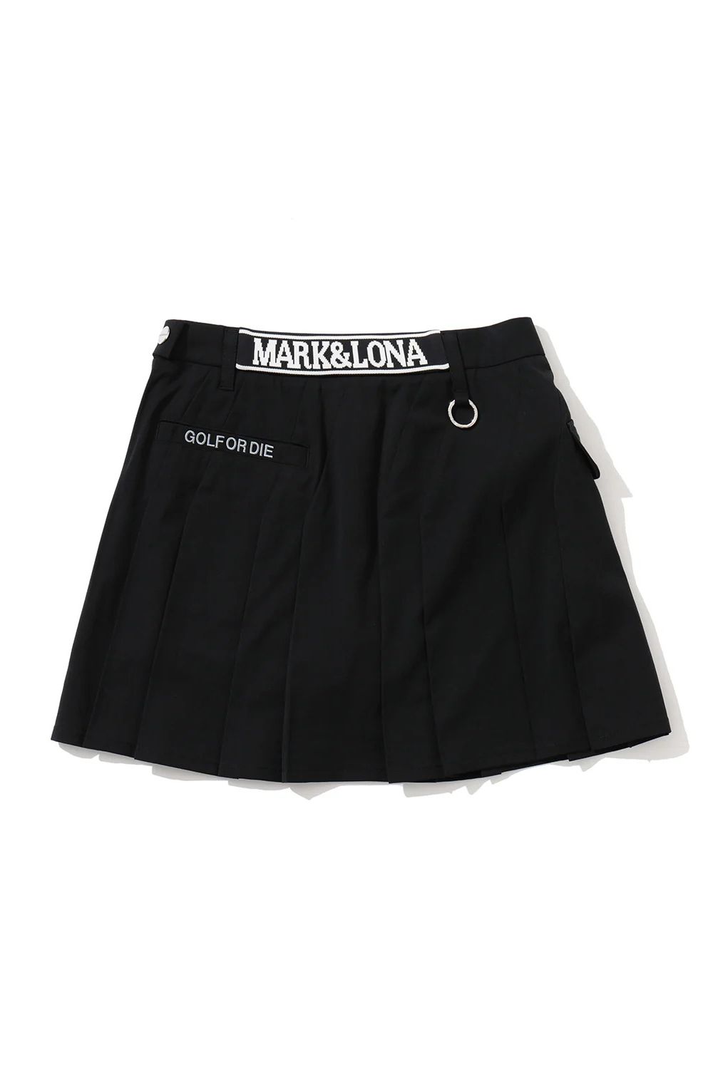 【26AW】【レディース】 OBLIQUE PLEATED SKIRT / バイアスデザイン プリーツスカート (ブラック)