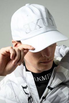 SIDE LOGO CAP / ラインストーンロゴ 6パネルキャップ  (ホワイト)