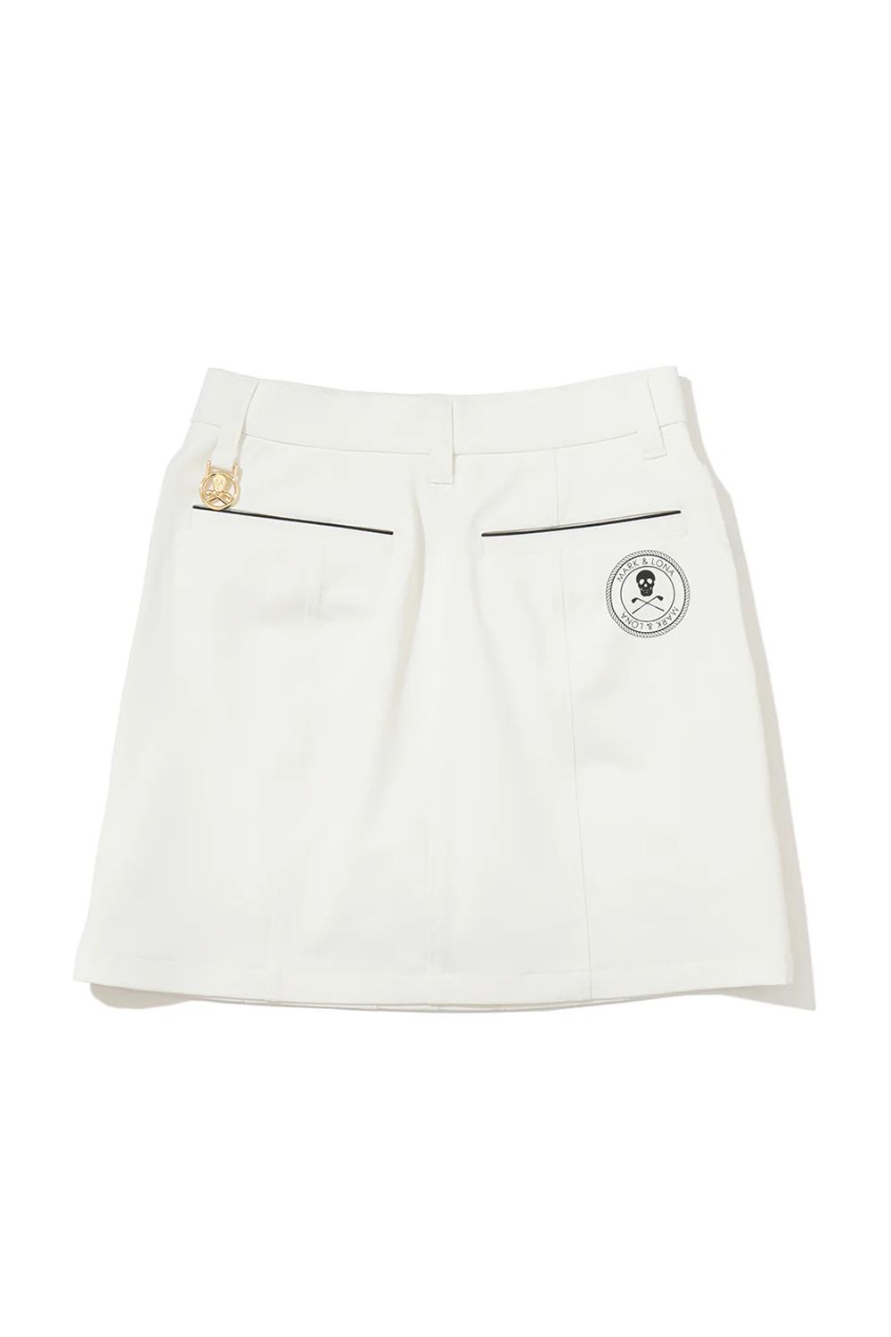 【26SS】【レディース】 LEXA DIAGONAL FUNCTION SKIRT / ポリエステルツイル モノトーン ダイアゴナルライン タイトスカート (インナーパンツ一体型) (ホワイト)