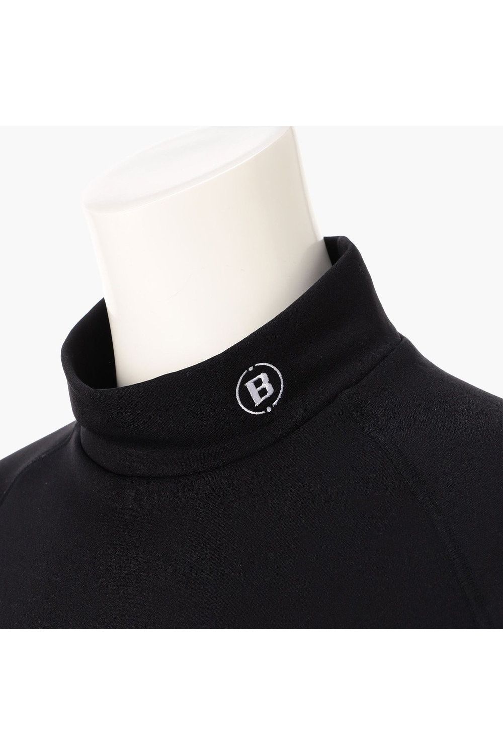 【26AW】【レディース】 WOMEN’S WARM LS HIGHNECK / 起毛素材 ブランドロゴ 長袖モックネックTシャツ (ブラック)