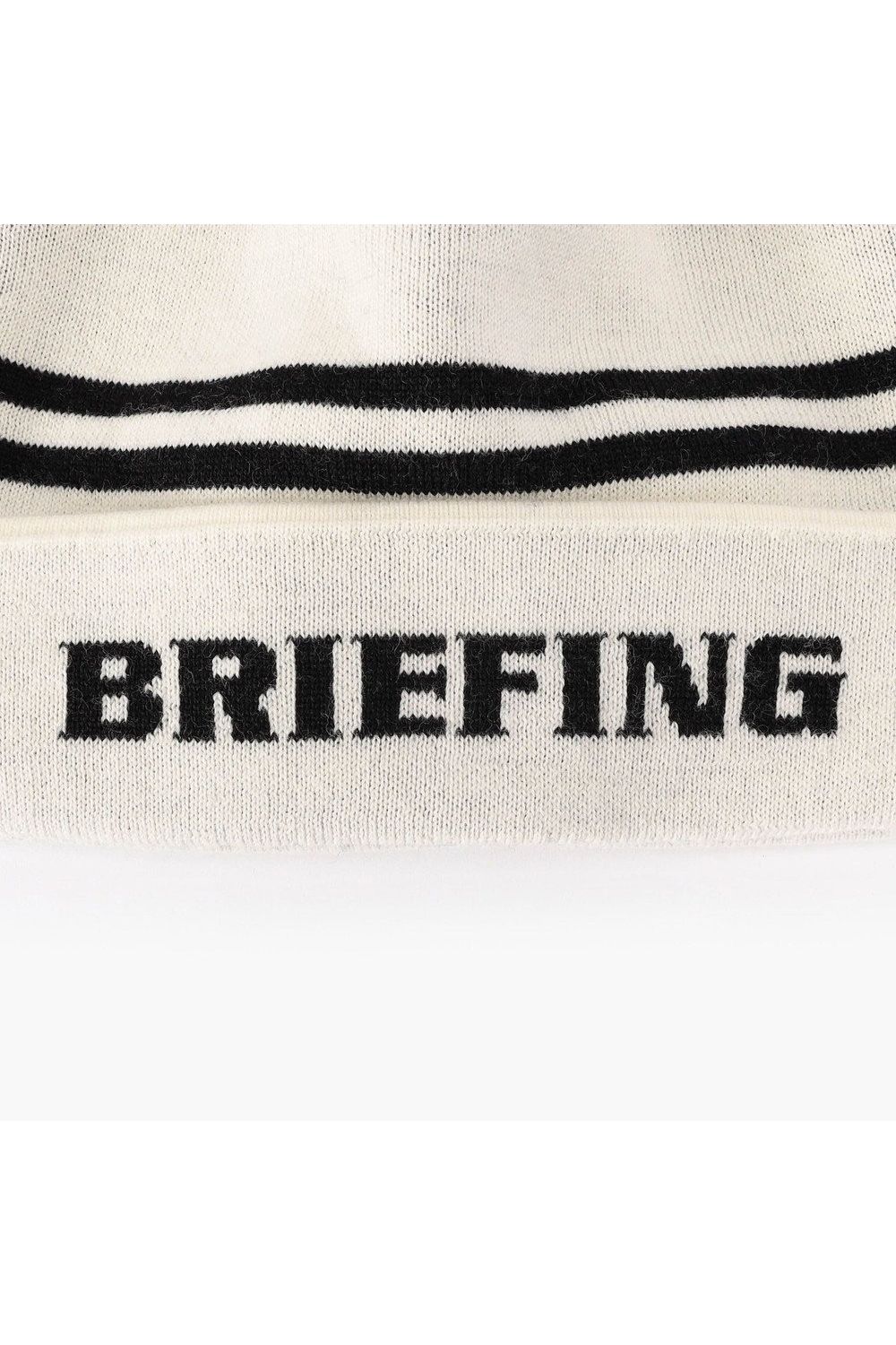 【26AW】 MEN’S WR WOOL KNIT DOUBLE LINE LOGO BEANIE / ブランドロゴ ダブルライン ニットビーニー (ホワイト)