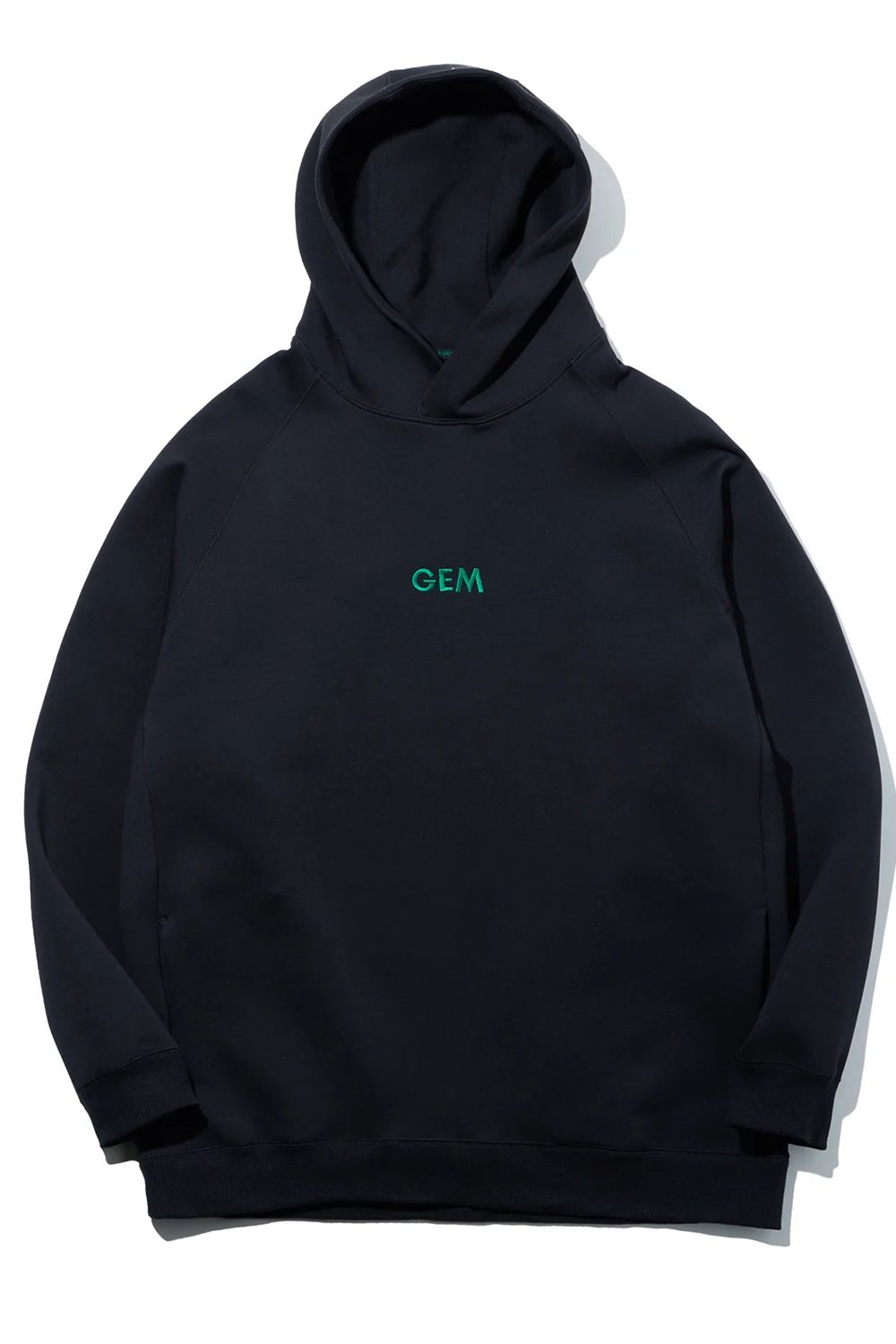 【26AW】 【ユニセックス対応】 COTTON STRETCH HOODIE / ダンボール素材 バックプリント パーカー (ブラック)