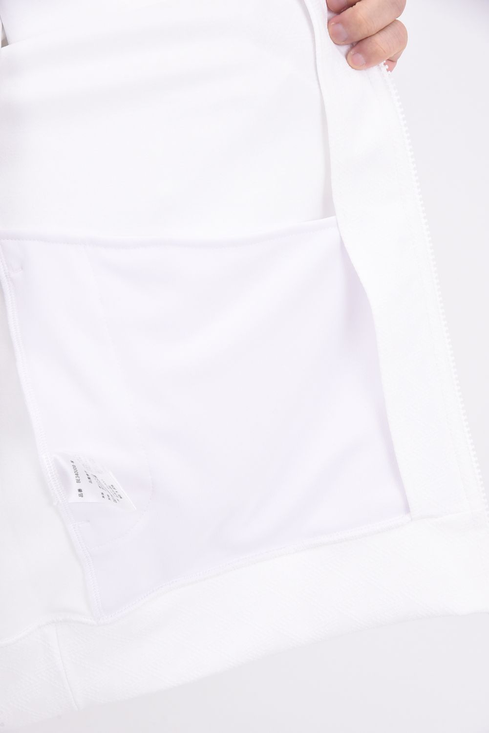 【25AW】 JACQUARD STAND COLLAR JACKET / ジャガード スタンド カラージャケット (ホワイト)*