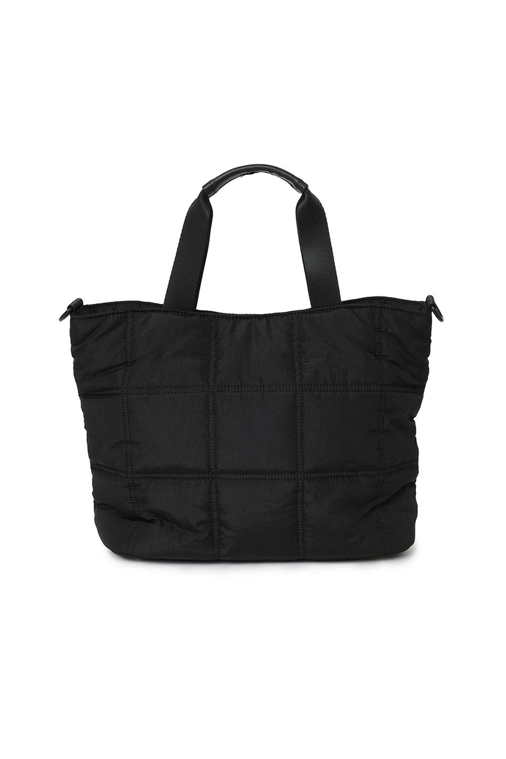 QUILT CART BAG / キルティング ロープショルダー付きカートバッグ (ブラック)
