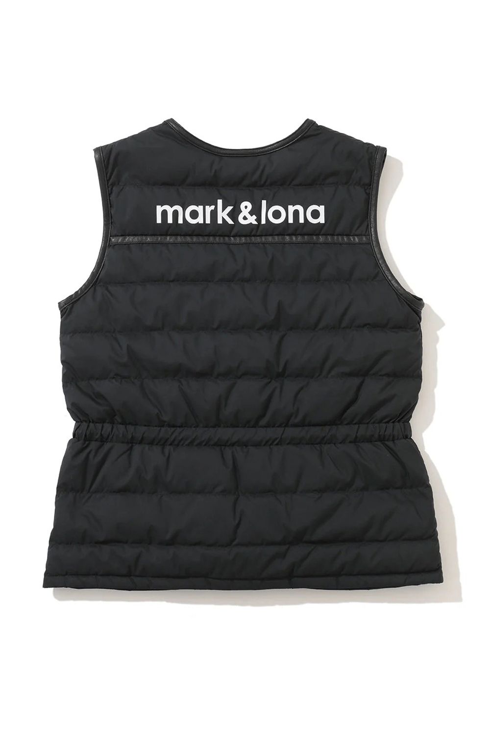 【2025AW】【レディース】 HELGA UTILITY DOWN VEST / レザーパイピング パッカブル ライトダウンベスト (ブラック)