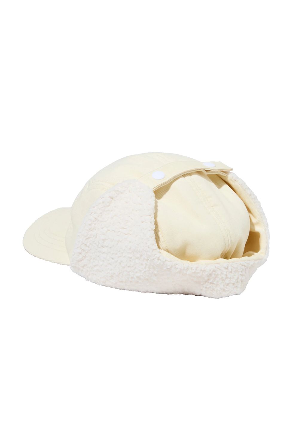 【26AW】 2WAY FLAP CAP / ボア素材 イヤーマフ ベースボールキャップ (ホワイト)