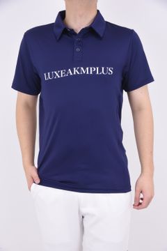BASIC LOGO POLO SHIRTS / フロントロゴ 半袖ポロシャツ (ネイビー)
