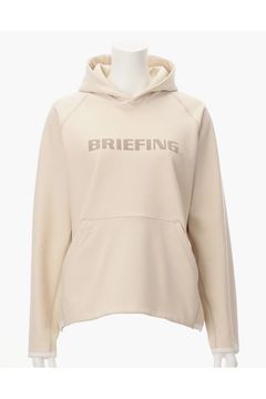 【25AW】【レディース】 WOMEN’S LOGO HOODIE / 裏起毛 フロントロゴ 裾切り替え プルオーバーパーカー (ベージュ)
